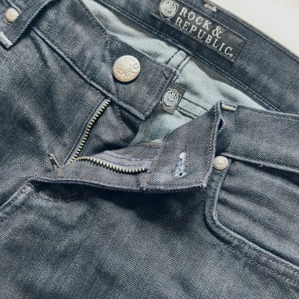 Rock & Republic Dark Wash Boot Cut Jeans - Picture 7 of 8